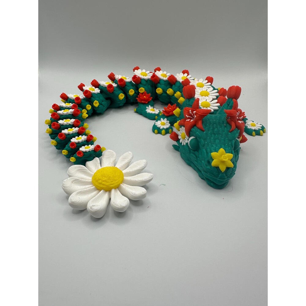 3D-printed articulated Petal seat Dragon 16"